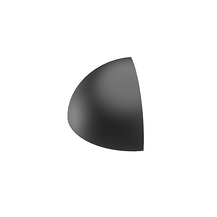 Záslepka rohová 30 x 30 radius